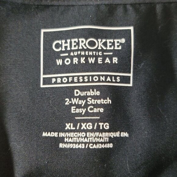 Cherokee Womens Scrub Top Workwear Professionals WW655 Mock Wrap Durable Stretch - Picture 8 of 10